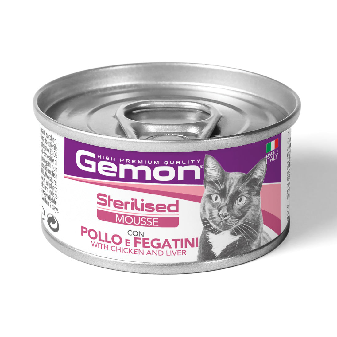 GEMON GATTO Mousse Sterilised con Pollo e Fegatini 85g GEMON GATTO Mousse Sterilised con Pollo e Fegatini 85g